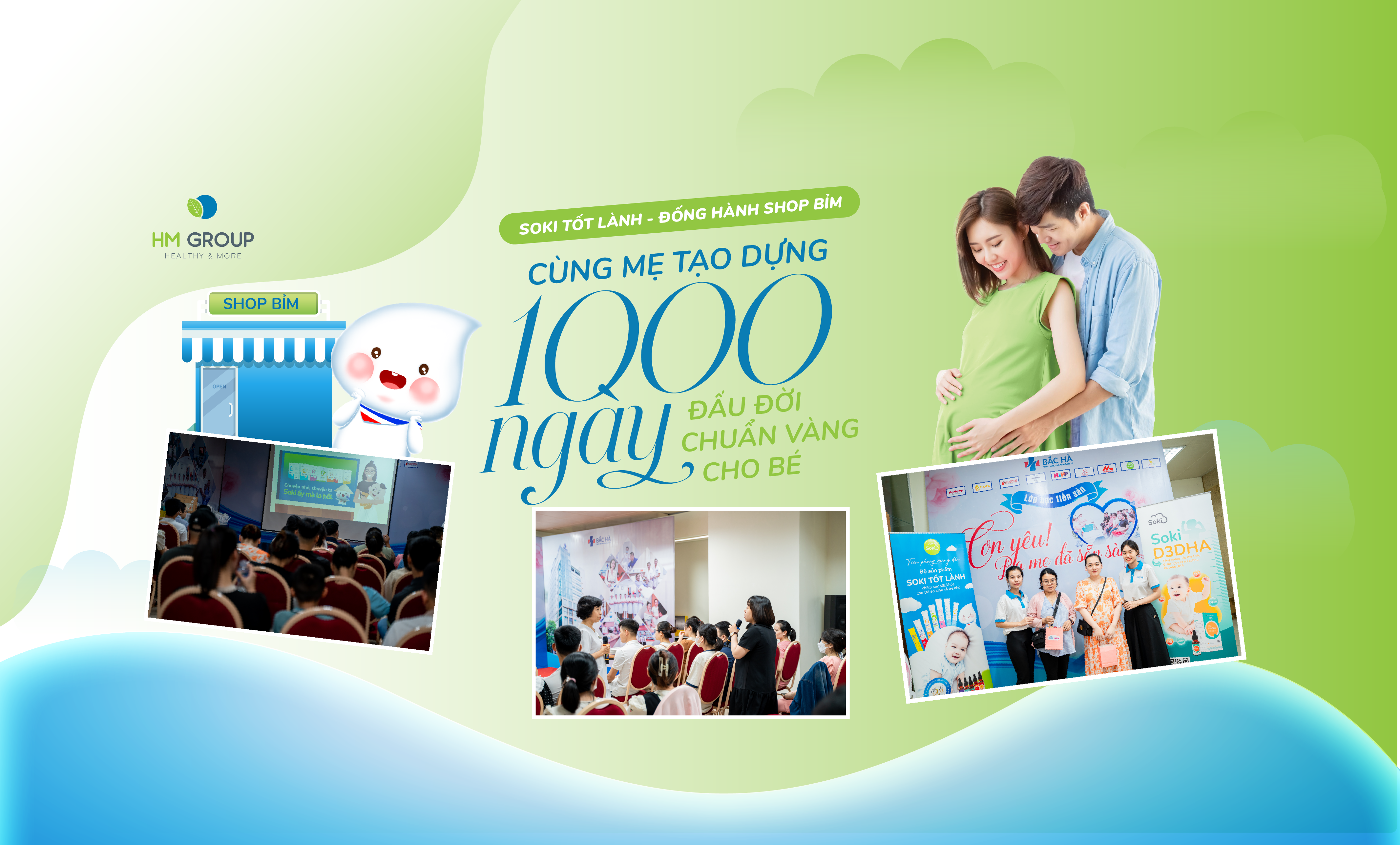 HM Group cùng shop bỉm 3 miền: “Lập trình” 1000 ngày đầu đời chuẩn vàng cho bé