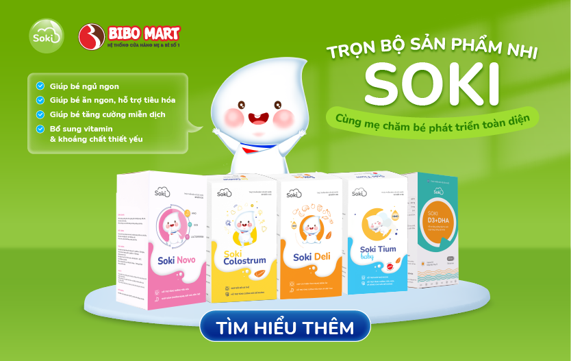 Bộ sản phẩm Soki chính thức có mặt tại Bibomart