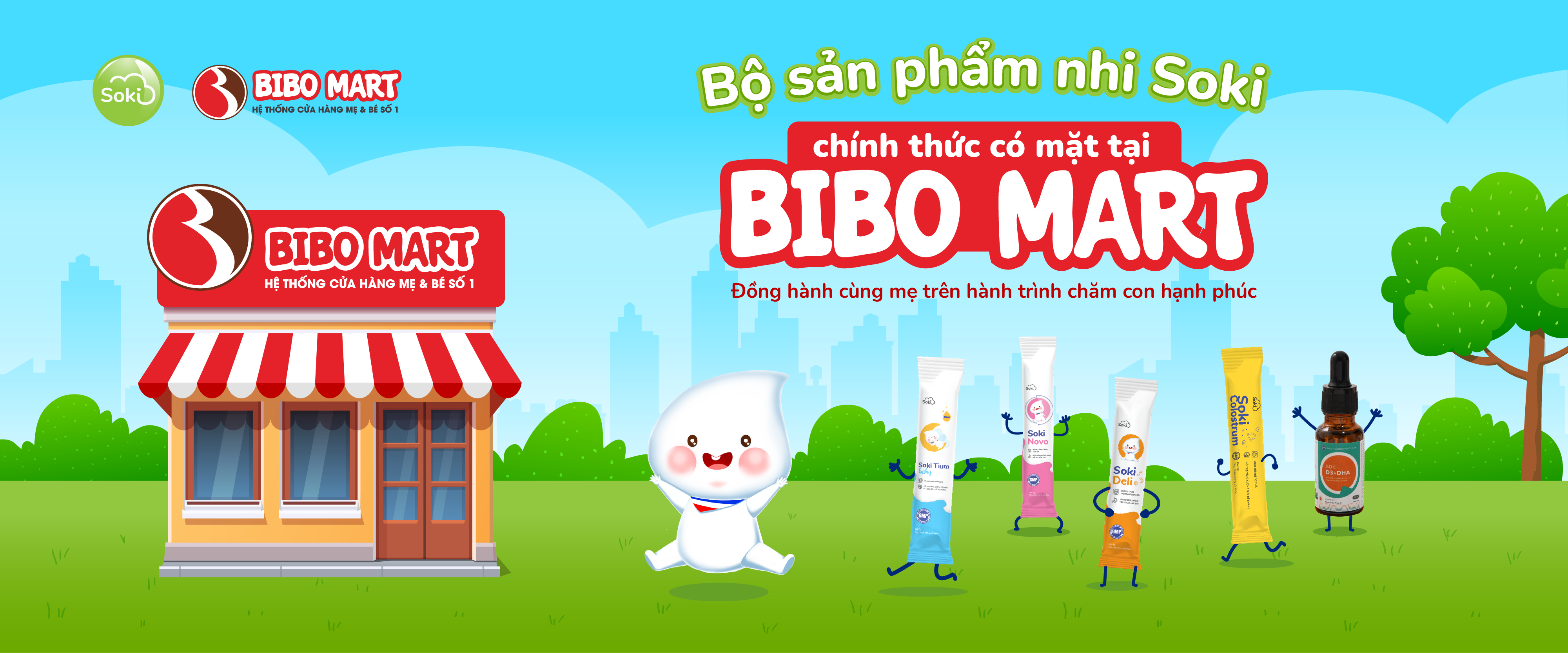 Bộ sản phẩm Soki chính thức có mặt tại Bibomart